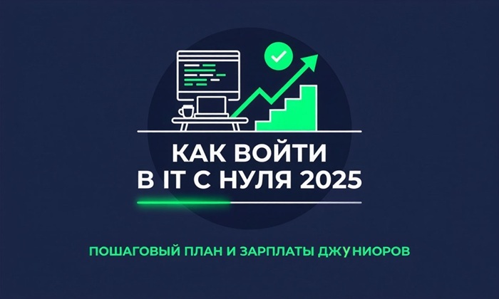 Featured image of post Как войти в IT с нуля в 2026: зарплаты и пошаговый план